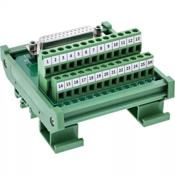 InLine 92502H gnybtinis blokas / D-Sub 25 kištukas žalias