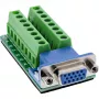 InLine 92503A Gnybtų blokas VGA (HD15) mėlynas, žalias