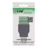 InLine 92504A laidas jungtis USB-A / gnybtų blokas, 5 kontaktų, juoda, žalia