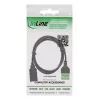 InLine 92504H laidas jungtis USB-A / gnybtų blokas, 5 kontaktų, juoda, žalia