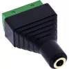 InLine 92504K laidas 3.5 mm 4 kontaktų TRRS kištukas / gnybtų blokas 4 kontaktai Juoda, Žalia