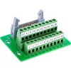 InLine 92504P adapteris nuo 20 kontaktų IDC lizdo iki 10 kontaktų gnybtų bloko, montuojamas ant PCB