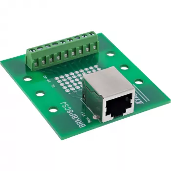 InLine 92505B RJ45 lizdas su gnybtų bloku, tiesus, DIN bėgiui