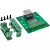 InLine 92505B RJ45 lizdas su gnybtų bloku, tiesus, DIN bėgiui
