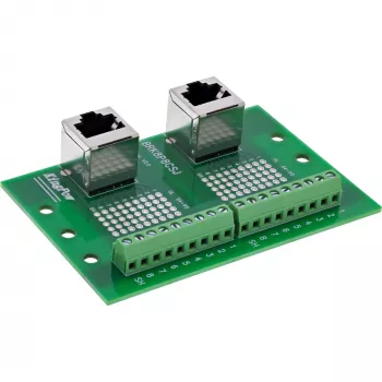 InLine 92505D laidų jungtis 2x RJ45 8P8C / 2x gnybtų blokas 9 gnybtai Žalia
