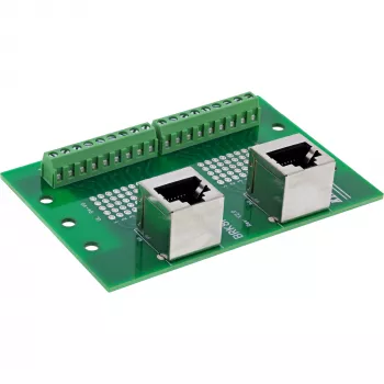 InLine 92505D laidų jungtis 2x RJ45 8P8C / 2x gnybtų blokas 9 gnybtai Žalia