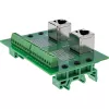 InLine 92505D laidų jungtis 2x RJ45 8P8C / 2x gnybtų blokas 9 gnybtai Žalia