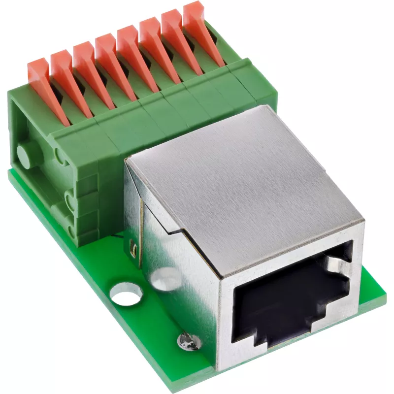 InLine 92505F RJ45 Cat.5e 8P8C / gnybtų blokas 8 kontaktų žalias