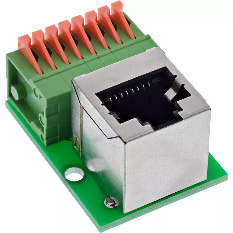 InLine 92505G RJ45 Cat.5e 8P8C / gnybtų blokas 8 kontaktų, žalias