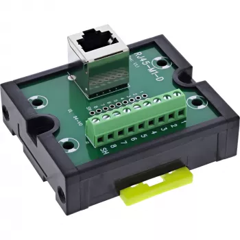 InLine 92505J RJ45 lizdo adapteris su gnybtų bloku, 9 kontaktų, juoda/žalia