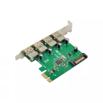 InLine 76666M vidinė USB 3.2 Gen 1 PCIe plokštė su 4 USB-A prievadais
