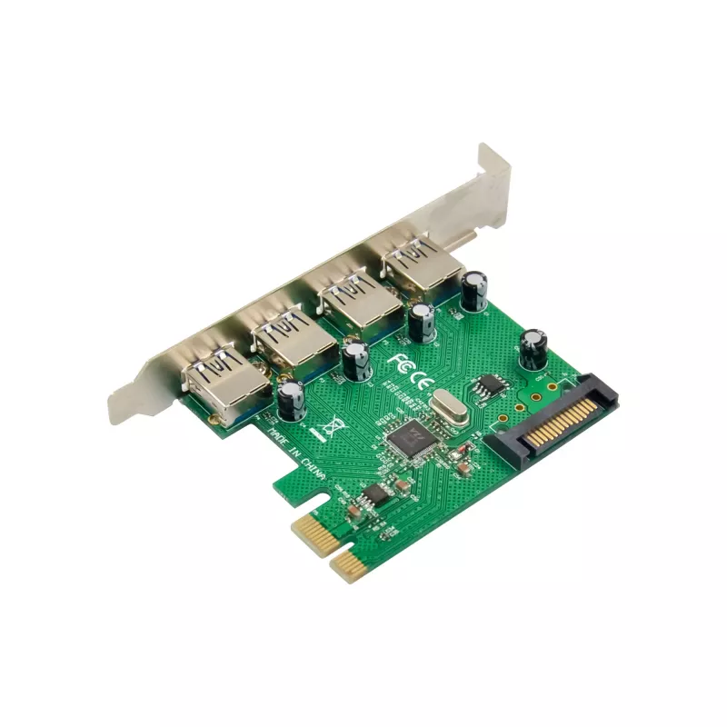 InLine 76666M vidinė USB 3.2 Gen 1 PCIe plokštė su 4 USB-A prievadais