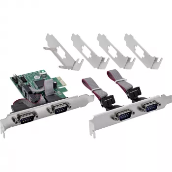 InLine 76619E PCIe 4 prievadų RS-232 sąsajos adapteris