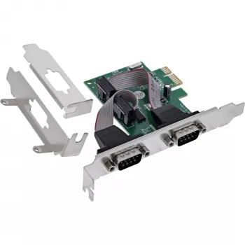 PCIe 2 prievadų RS-232 sąsajos adapteris InLine 76619F
