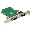 PCIe 2 prievadų RS-232 sąsajos adapteris InLine 76619F