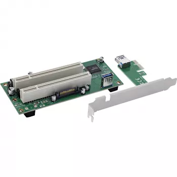 InLine 76619K PCIe į PCI adapterio kortelė, 2x PCI lizdai