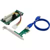 InLine 76619K PCIe į PCI adapterio kortelė, 2x PCI lizdai