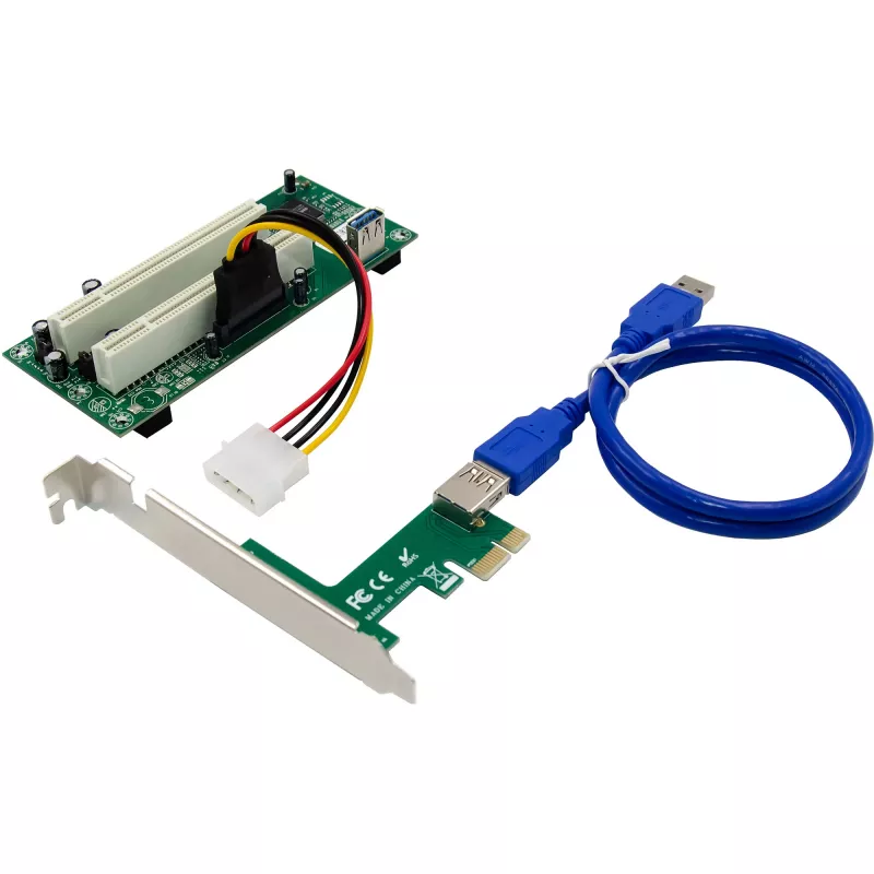 InLine 76619K PCIe į PCI adapterio kortelė, 2x PCI lizdai