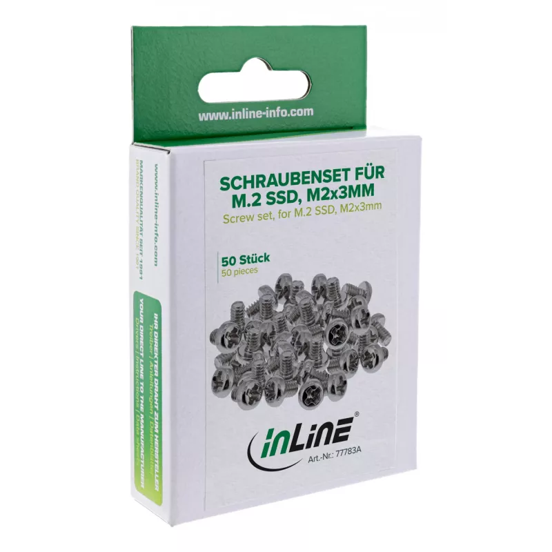 Tvirtinimo rinkinys InLine 77783A – varžtų komplektas M.2 SSD diskų montavimui