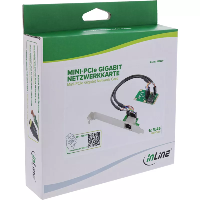InLine 76622V tinklo plokštė vidinė Ethernet 1000 Mbit/s