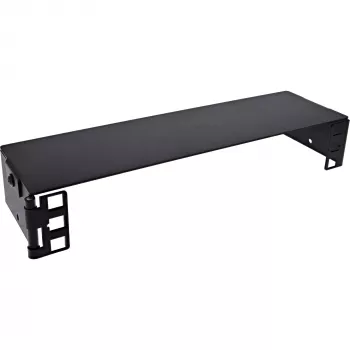 InLine 10101A mini stovas 10 inch 1U sienai, 7,6 cm gylis, juodas