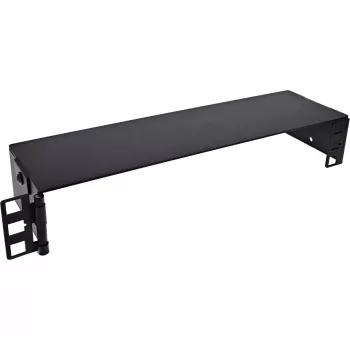 InLine 10101A mini stovas 10 inch 1U sienai, 7,6 cm gylis, juodas