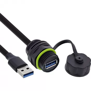 USB A jungtis su kabeliu InLine 69927S