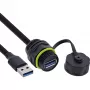 USB A jungtis su kabeliu InLine 69927S