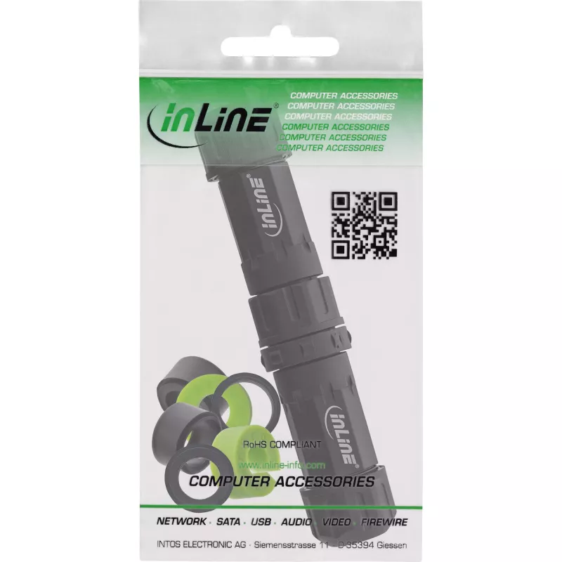 InLine 69927W kištukinis lizdo adapteris – kompaktiškas maitinimo adapteris europietiškiems lizdams