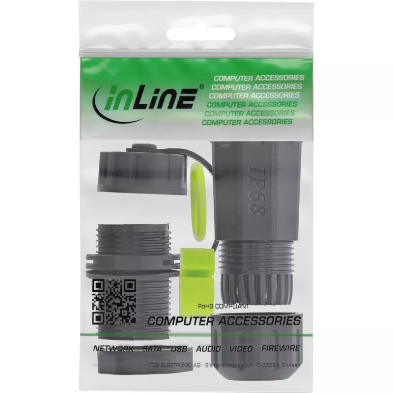 InLine 69927I – lyties keitiklis RJ45 jungtims, Cat.6A, IP68