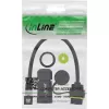 InLine 69927K adapter RJ45 lizdas į kištuką su 20 cm kabeliu, Cat.6A, IP68, M20
