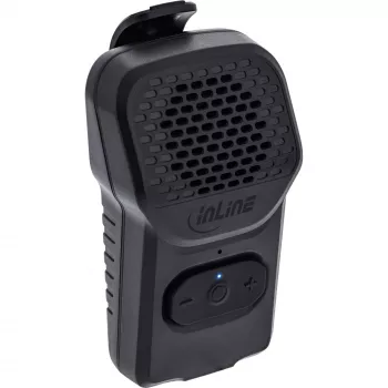 Nešiojamas mono garsiakalbis InLine 55398 — juodas, garsiakalbio skersmuo 2,8 cm, Bluetooth 2,4 GHz (10 m atstumas)