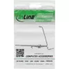 InLine 76203L Keystone SNAP-In metalinis modulio laikiklis, vienas, DIN bėgiui, su liežuvėliu