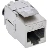 InLine 76202V Keystone RJ45 lizdas slim, SNAP-In, Cat.6A, su integruotu kabelio raiščiu, 10 vnt.