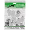 InLine 76202V Keystone RJ45 lizdas slim, SNAP-In, Cat.6A, su integruotu kabelio raiščiu, 10 vnt.