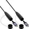 InLine 17990T HDMI laidas 90 m, HDMI A tipo (standartinis), juodas