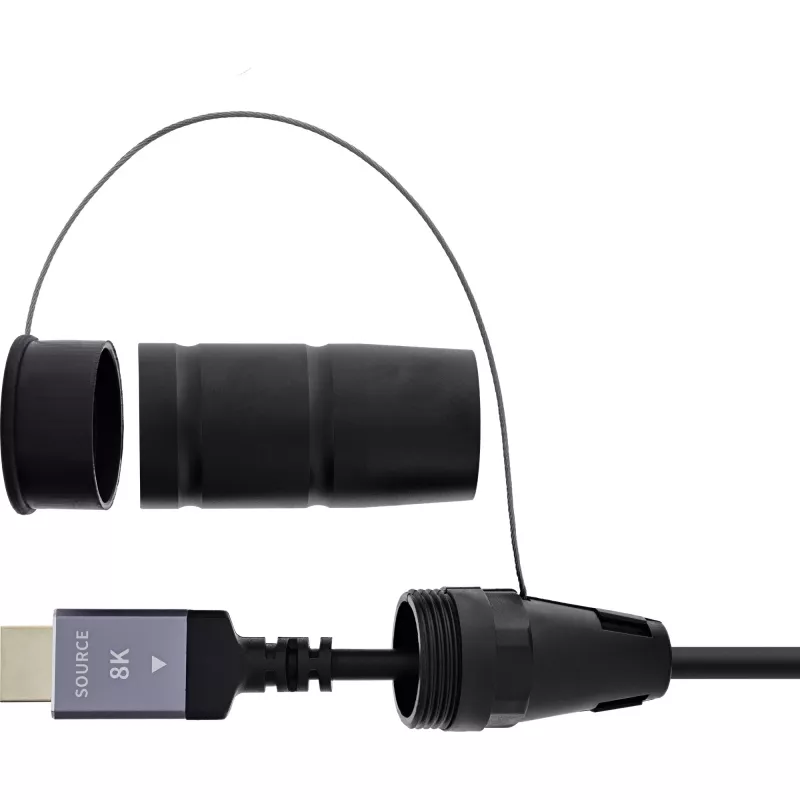 InLine 17990T HDMI laidas 90 m, HDMI A tipo (standartinis), juodas