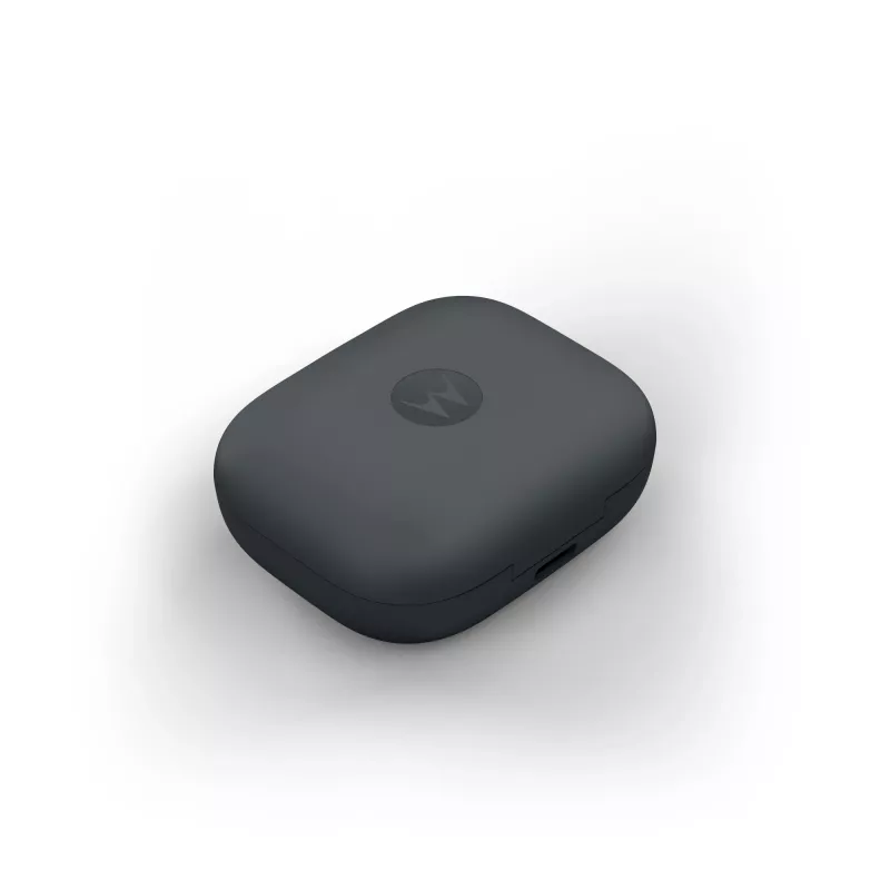 Ausinės MOTOROLA Moto Buds Bass TWS belaidės į ausį skambučiams ir muzikai, juodos, 51 g