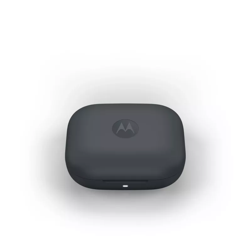Ausinės MOTOROLA Moto Buds Bass TWS belaidės į ausį skambučiams ir muzikai, juodos, 51 g