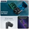 Ausinės MOTOROLA Moto Buds Bass TWS belaidės į ausį skambučiams ir muzikai, juodos, 51 g