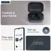 Ausinės MOTOROLA Moto Buds Bass TWS belaidės į ausį skambučiams ir muzikai, juodos, 51 g