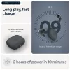 Ausinės MOTOROLA Moto Buds Bass TWS belaidės į ausį skambučiams ir muzikai, juodos, 51 g