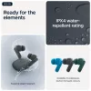 Ausinės MOTOROLA Moto Buds Bass TWS belaidės į ausį skambučiams ir muzikai, juodos, 51 g