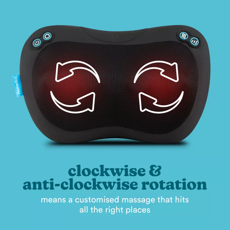Masažinė pagalvėlė HoMedics SP-45H-EB nugarai, kojoms, kaklui, pečiams, juoda
