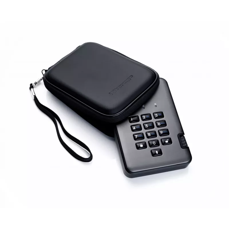 iStorage diskAshur PRO² HDD 4TB | Saugus nešiojamas kietasis diskas su aparatine šifravimo sistema ir PIN kodu