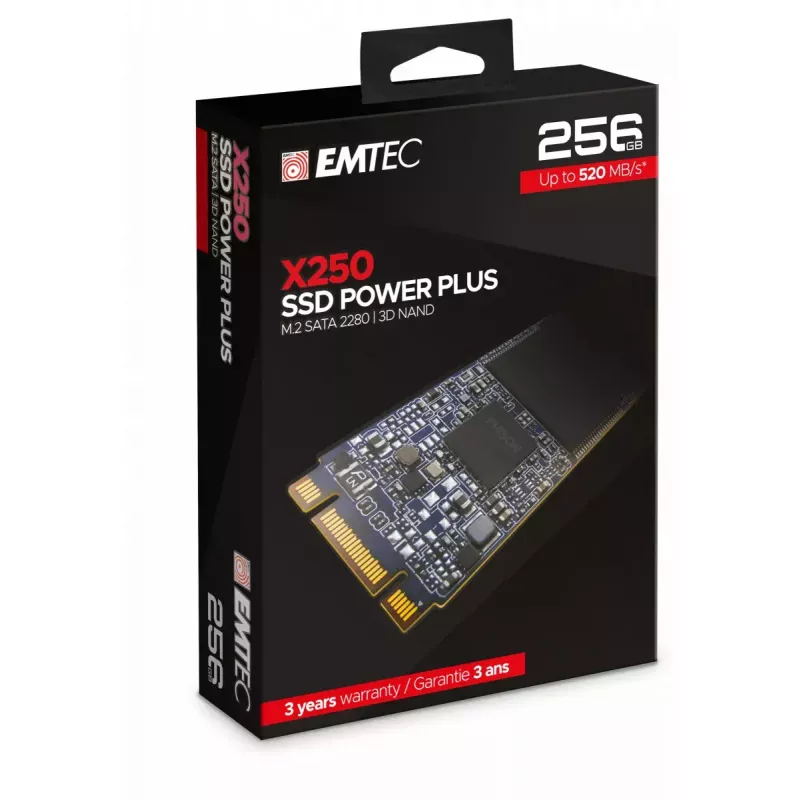 SSD diskas Emtec 256 GB M.2 SATA III 3D NAND X250