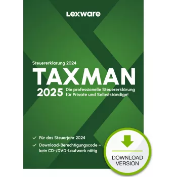 Lexware TAXMAN 2025 Parskaita mokesčių deklaravimui 1 licencija Atsisiuntimas