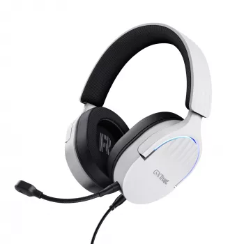 Trust GXT 490W Fayzo 7.1 USB žaidimų ausinės, laidinės, baltos