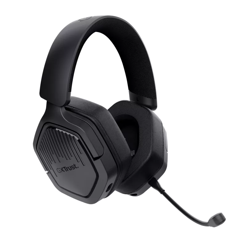 Trust GXT 493 Carus ausinės laidinės ir belaidės, galvos lankas, šalmas, žaidimams, USB Type-C / USB Type-A, Bluetooth, juodos