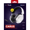 Ausinės Trust GXT 493W Carus belaidės ir laidinės, žaidimų, USB Type-C / USB Type-A Bluetooth, balta